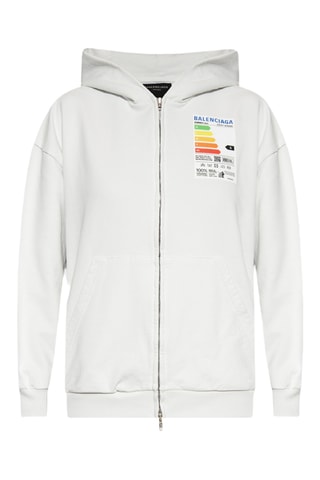 Sweat em algodão biológico - Branco - Balenciaga