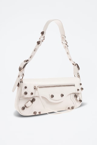 Mala de ombro em couro - Branco - Balenciaga