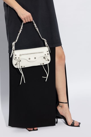 Mala de ombro em couro - Branco - Balenciaga