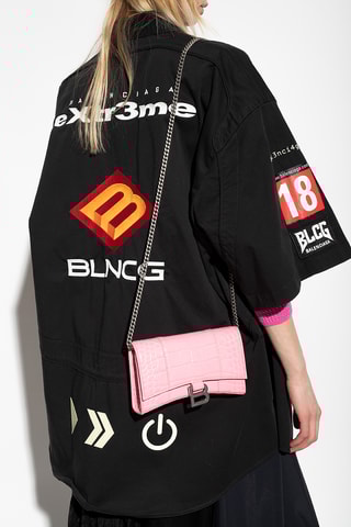Mala a tiracolo de couro - Rosa - Balenciaga