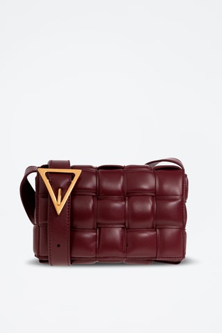 Mala a tiracolo em couro entrançado - Castanho - Bottega Veneta