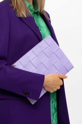 Leren Clutch - Lichtpaars 