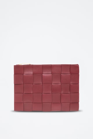 Leren Clutch - Paars
