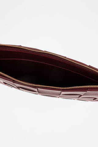 Leren Clutch - Paars