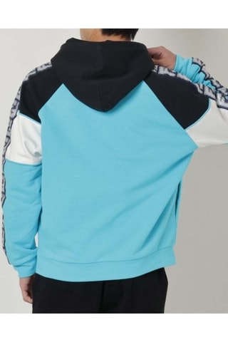 Sweat com capuz - Branco e azul-celeste - Fendi