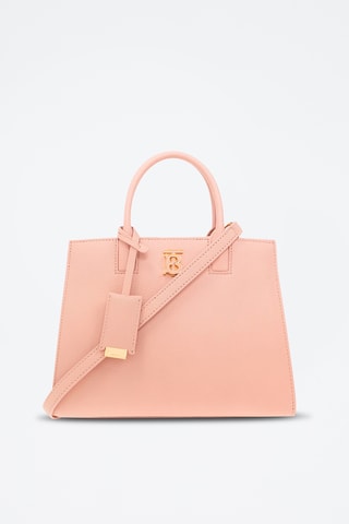 Mala em couro - Rosa - Burberry
