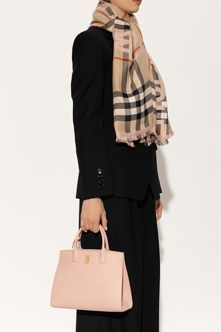 Mala em couro - Rosa - Burberry