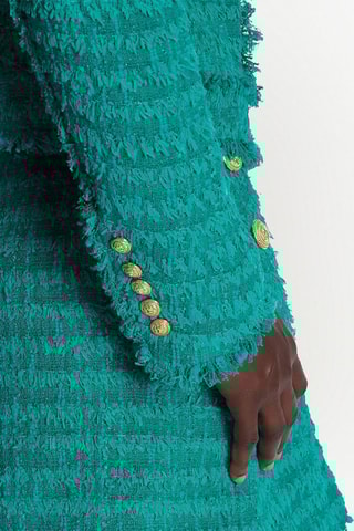 Casaco em tweed - Verde - Balmain