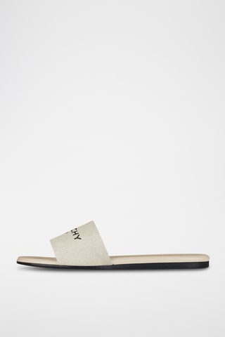 Leren Muiltjes - Beige en zwart 