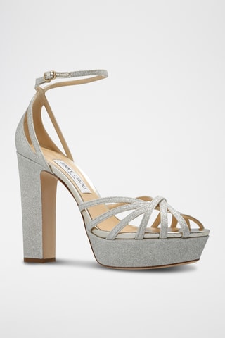 Leren Sandalen met Hak - Goudkleurig