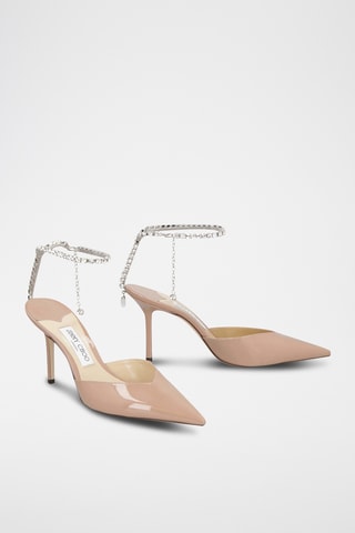 Lakleren Pumps - Poederroze 