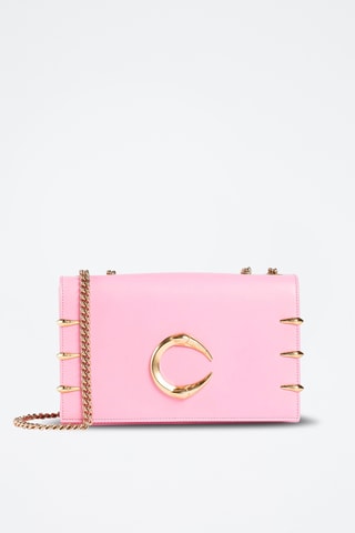 Mala de ombro em couro - Rosa - Cavalli Class