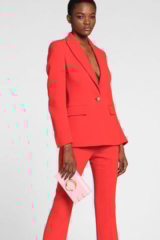Leren Clutch - Roze