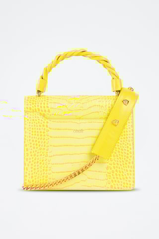 Mala em couro - Amarelo - Cavalli Class
