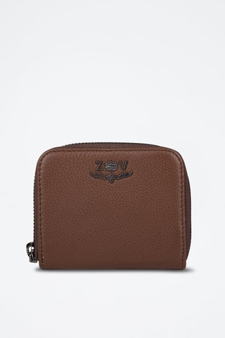 Porte-monnaie en cuir - Marron