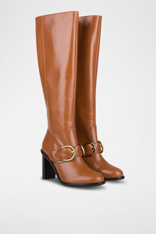 Bottes en cuir - Marron