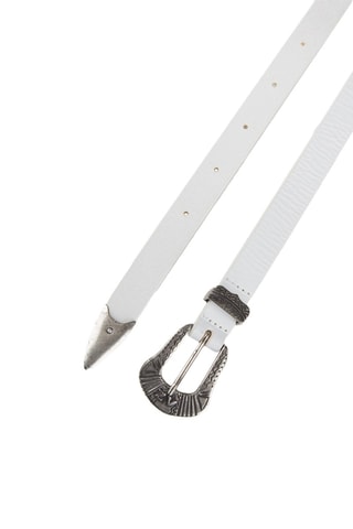 Ceinture en cuir - Blanc