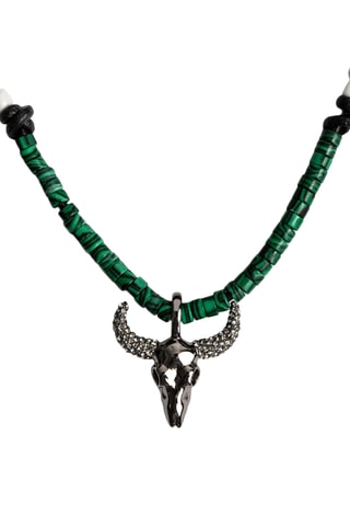 Collier - Vert et argenté