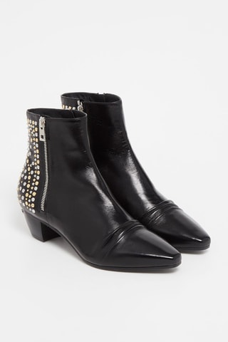 Boots en cuir - Noir