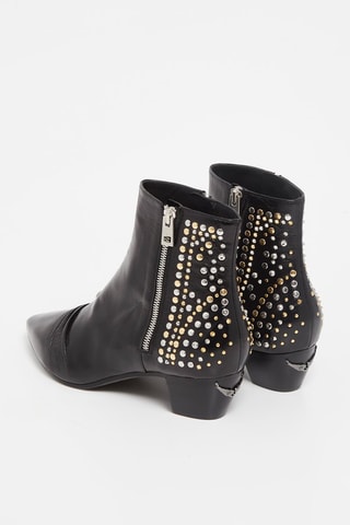 Boots en cuir - Noir