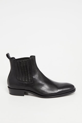 Boots en cuir de chèvre - Noir