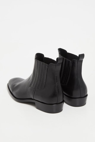 Boots en cuir de chèvre - Noir