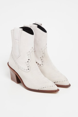 Bottines en cuir - Blanc