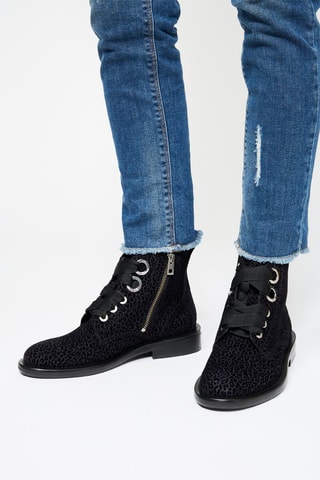 Bottines en cuir de veau - Noir