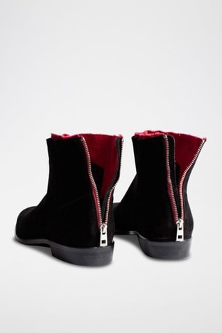 Bottines en cuir - Noir