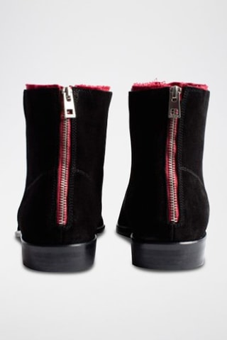 Bottines en cuir - Noir