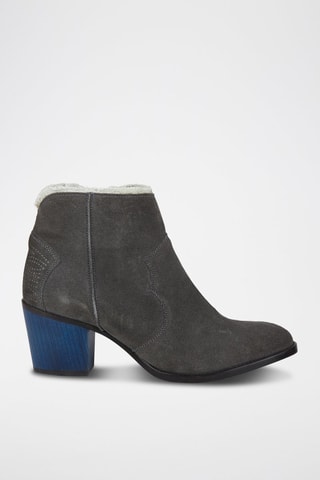 Bottines en cuir - Gris