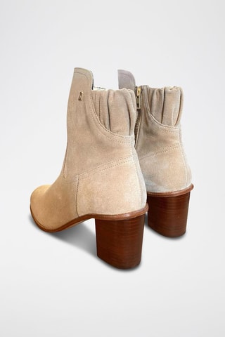 Bottines en nubuck - Beige