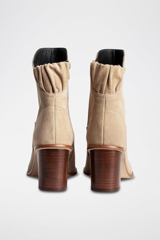 Bottines en nubuck - Beige