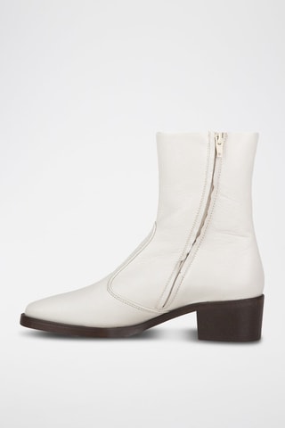 Bottines en cuir - Blanc