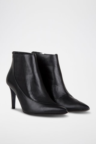 Bottines en cuir - Noir