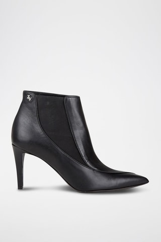 Bottines en cuir - Noir