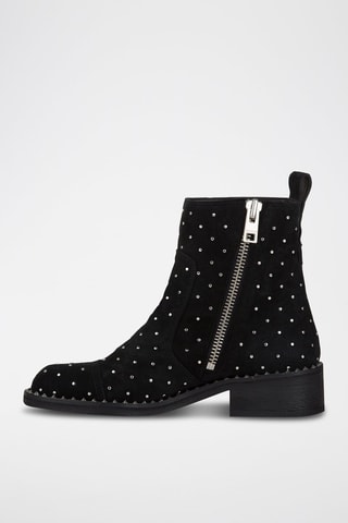 Bottines en cuir - Noir