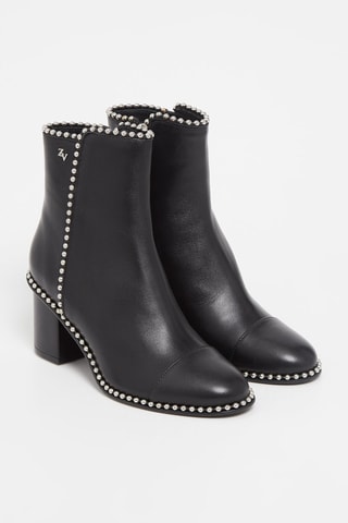 Bottines en cuir - Noir