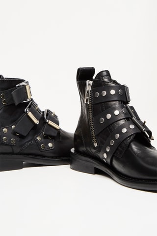 Bottines en cuir - Noir