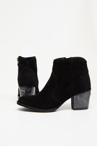 Bottines en cuir - Noir