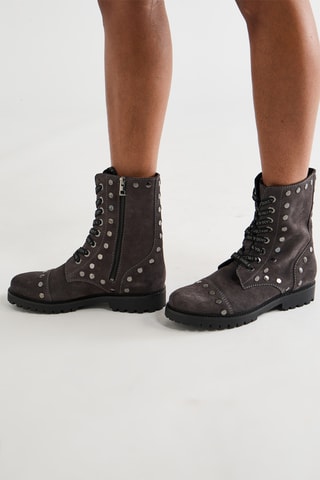 Bottines en nubuck - Gris