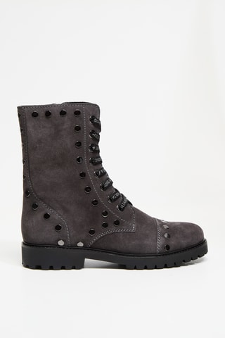 Bottines en nubuck - Gris