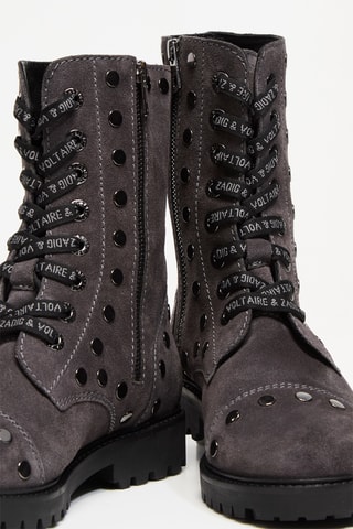 Bottines en nubuck - Gris