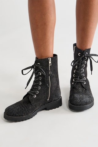 Bottines en cuir - Noir