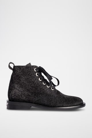 Bottines en cuir - Noir