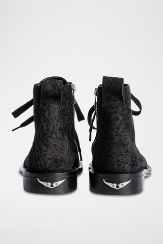 Bottines en cuir - Noir