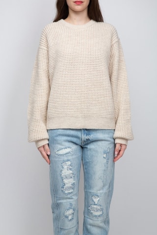 Pull en alpaga et laine - Beige