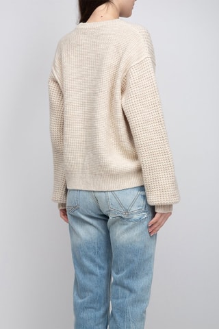 Pull en alpaga et laine - Beige