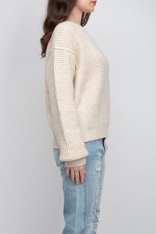 Pull en alpaga et laine - Beige