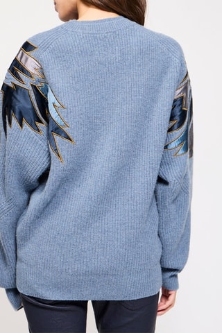 Pull en laine et cachemire - Ciel chiné